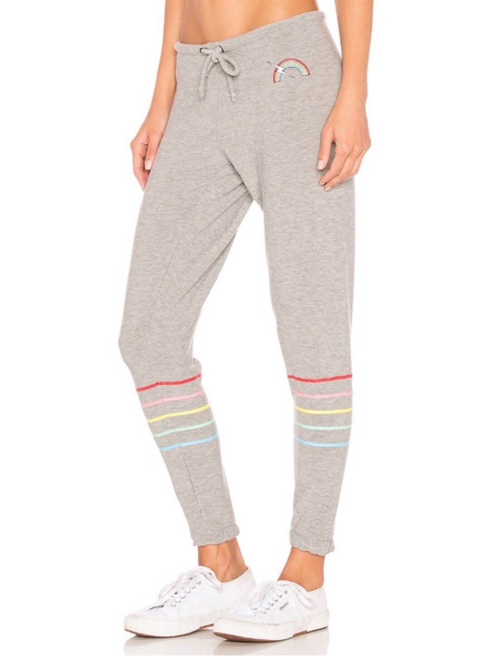 NWOT Chaser Rainbow Joggers Heather Gray